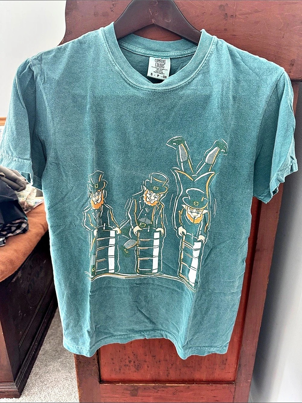 Barstool Comfort Colors Graphic Short Sleeve Tee in Green Size Small